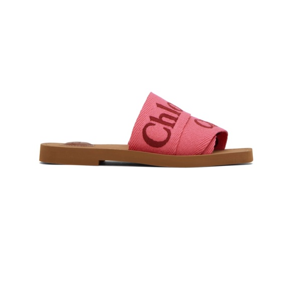 Chloe Pink Woody Sandals - Picture 2 of 7